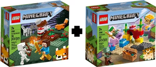 Lego minecraft o recife de coral 21164 - Brinquedos de Montar e