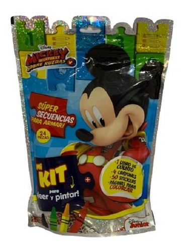 Mi Kit Para Leer Y Pintar - Disney Mickey Mouse + Rompecabez