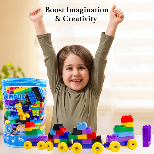 Bloques Juguete De Construcción con Mochila Bolsa 300 Piezas. Juego De Bloques De Construccion Niños