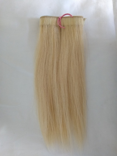 Imagem 2 de 3 de Franja Lateral Cabelo Humano Mechado Fita Adesiva 25cm