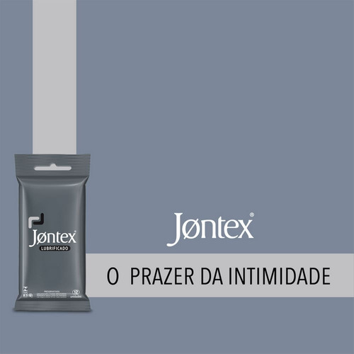 Preservativo Lubrificado Jontex C/ 12 Camisinhas