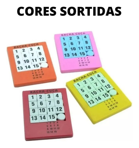 Kit Com 25 Racha Cuca Numero Quebra Cab Sem Trava Nas Peças