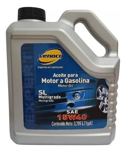 Aceite Motor Mineral 15w40 Multigrado Sl Venoco Galón 