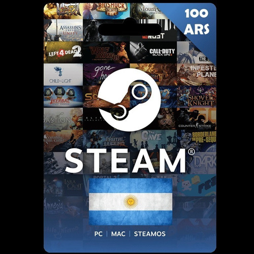 Tarjeta De Regalo Steam De 100 Ars A Sólo 13 Soles