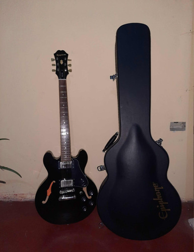 Guitarra Eléctrica EpiPhone Es 335 Semi Hollywood Black