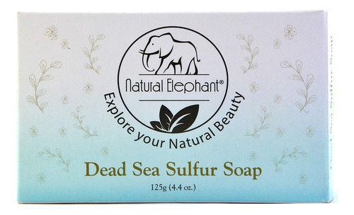 Jabón Natural Elephant Con Azufre Del Mar Muerto 130 Ml Con