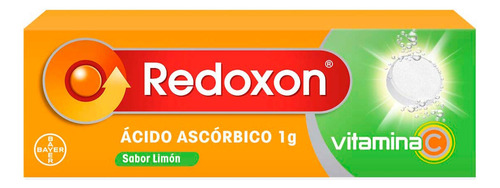 Tabletas Efervescentes Redoxon Sabor Limón 1g De Vitamina C Caja Con 10 Tabletas