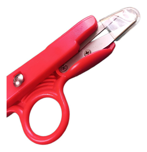 Tesoura Arremate 12x5cm Aço Inox Cor Vermelha