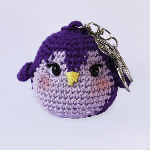 Llavero Amigurumi Rana C/ Girasol Tejido En Crochet A Mano