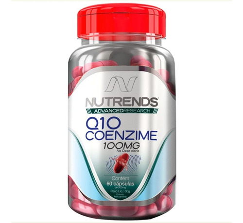Q10 Coenzima 100mg 60 Caps-  Nutrends - Coq10 Antioxidante