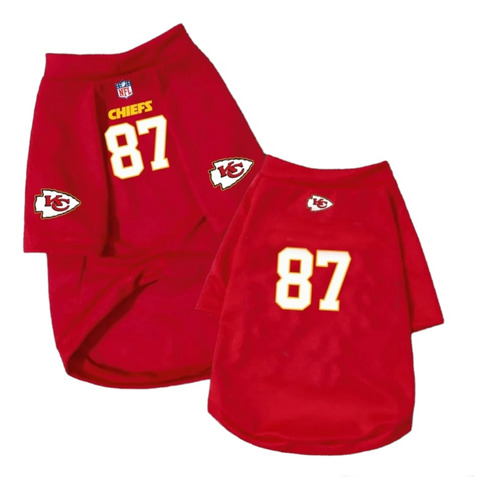 Playera Jersey Nfl Kansas City Chief Para Perro O Gato