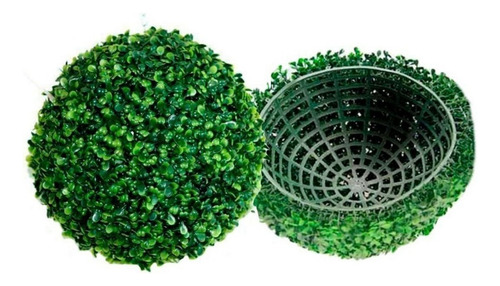 Esfera Follaje Artificial Decoracion 18cm Hogar Jardin Verde Verde
