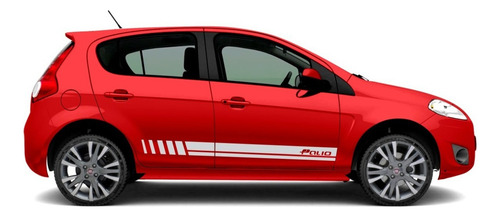 Kit Adesivo Lateral Compatível Palio Tuning- Palio Prata 377 Cor FIAT PALIO - PRATA