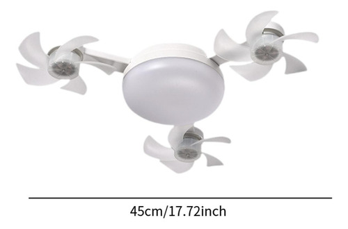Lámpara Del Ventilador De Ventilador De 3 Cabezas 45cm