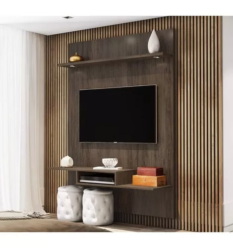 Confiar ganso cura Revestimiento Panel Tv Pared Modular Rack Vertical Deco