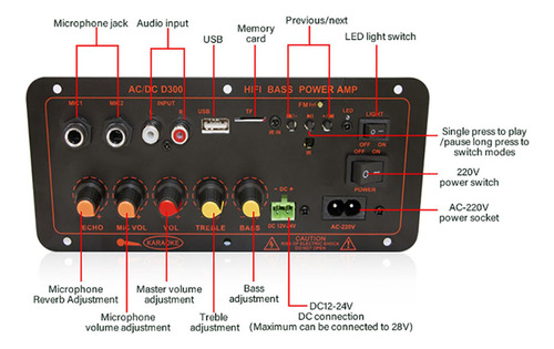 Módulo Amplificador De Placa Amplificadora De Áudio 100w