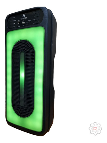 Parlante Bluetooth Con Micrófono 10w Luz (fm, Usb, Aux, Mp3)