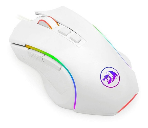 Imagen 7 de 8 de Mouse De Juego Redragon Griffin M607 Blanco Rgb 7 Botones