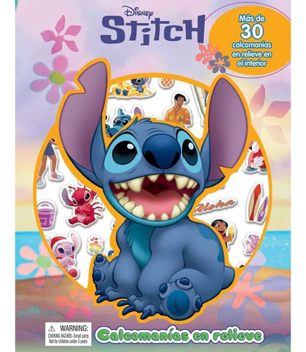 Disney Stitch Calcomanias En Relieve: , De Varios Es. , Vol. 15. Editorial Otros Fondos Editoriales No Gr, Tapa Blanda, Edición 11 En Español, 2039