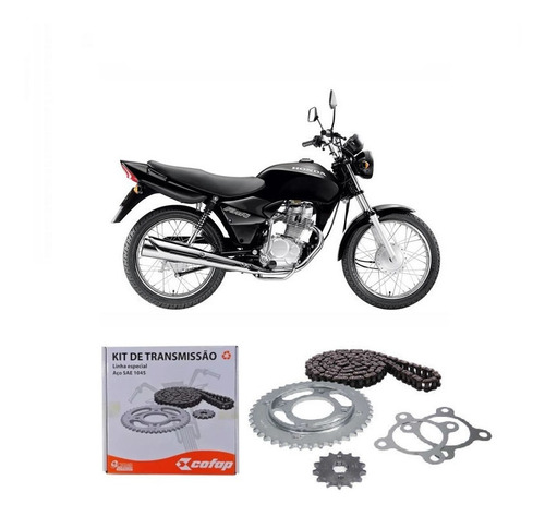 Kit Relação Honda Cg 125 Cargo 2002 2003 2004 2005 2006 2007