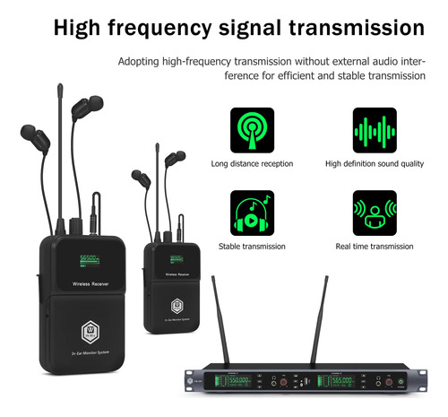 Sistema De Monitorización Inalámbrica W In-mix Em200 Uhf 2