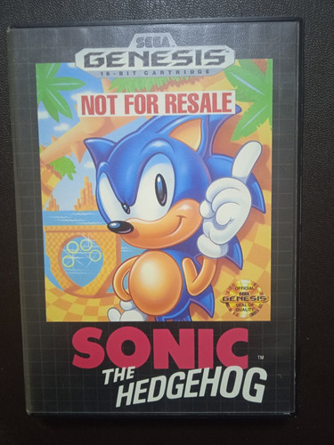 Sonic The Hegdehog Con Caja Y Manual - Sega Genesis 