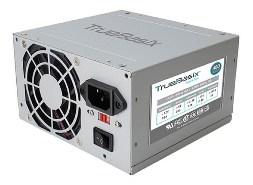 Fuente De Poder Atx True Basix Estandar 480w Tb-05003