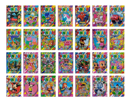 Imagen 1 de 8 de 20 Libros P/ Colorear Leer Y Jugar A Eleccion 16pag Stickers