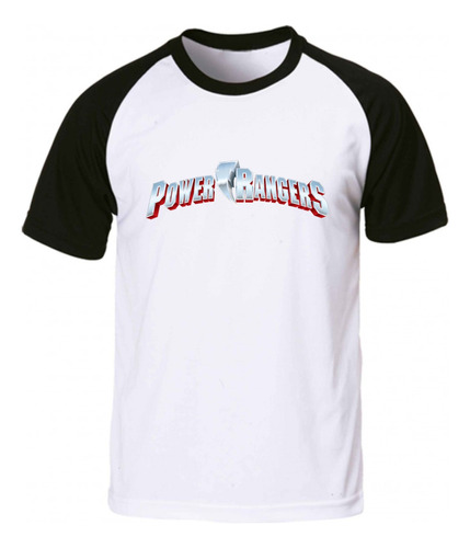 Remera Blanca Ranglan Sublimada Personalizada Power Rangers