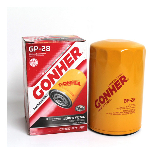 Filtro Aceite Gonher Vw Pointer 1.8l 2002 2003 2004 2005