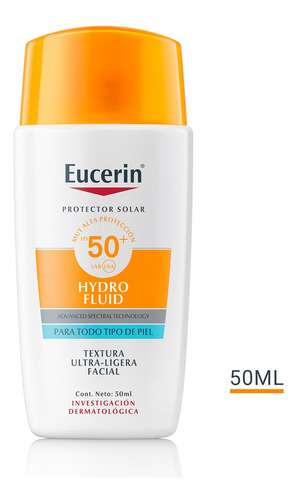 Eucerin Protector Solar Facial Hydro Fluid Fps50+ 50 Ml