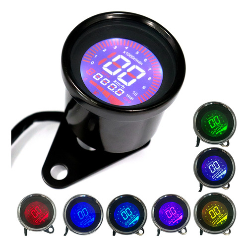 Velocímetro Universal Digital Clustered Instrument 0-199km/h