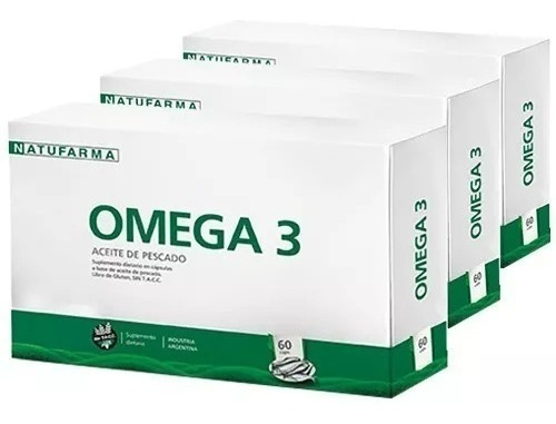 3 Omega 3 Aceite De Pescado 180 Cáps.  S/tacc  Natufarma