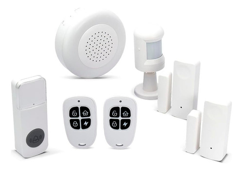 Kit Alarme Inteligente Residencial Wifi Rf Sensor Ekaza App