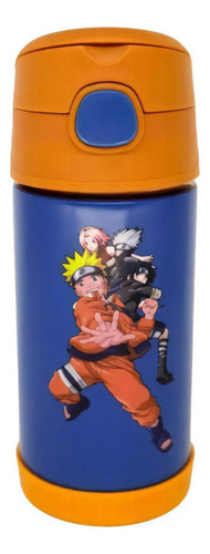 Garrafa Térmica Thermos Infantil  Zona Criativa Personagens Cor Naruto