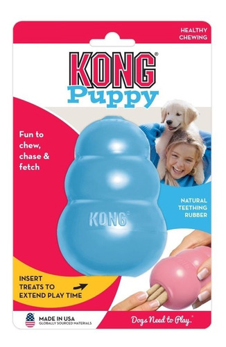 Brinquedo Kong Puppy Azul M