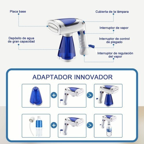 Imagen 7 de 8 de Planchas Vapor Portatil Ropa Vaporizador De Mano Plegable