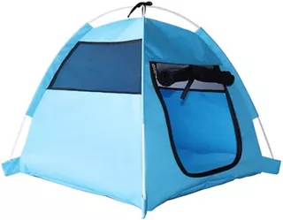 Carpa Camping Perros Gatos Mascotas 56*56*48cm - Azul