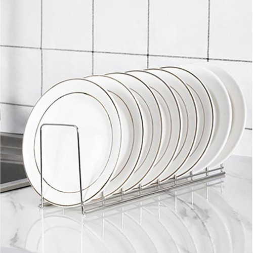T Organizador De Platos De Mesa De Acero Inoxidable Para