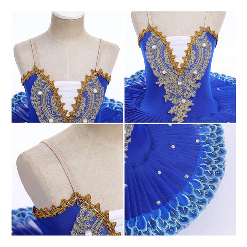 A Maillot De Ballet For Niñas Con Plato, Tutú Profesional