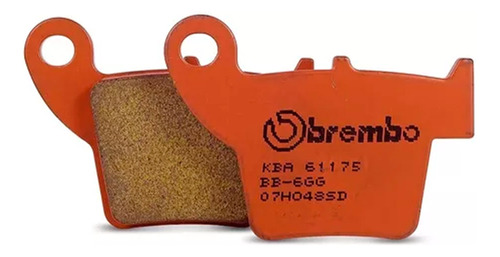 Pastilla Freno Tras. Brembo 07ho48 Sint. Fa346 Honda Crf Cr