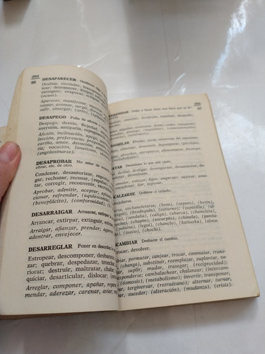 Diccionario De Sinónimos Antónimos E Ideas Afines Ed Sopena (Usado)