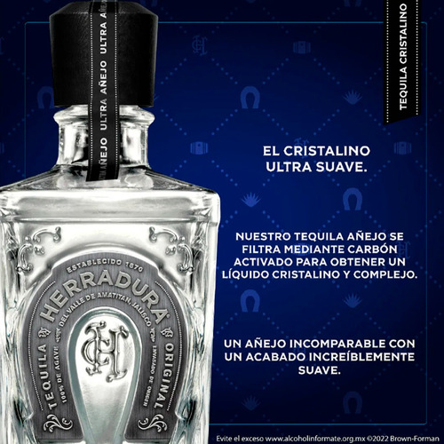 Caja De 12 Tequila Añejo Herradura Ultra 700 Ml