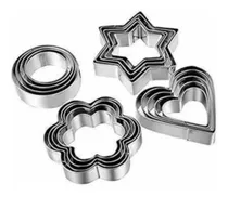 Comprar Conjunto De Cortadores De Biscoito - Inox - 20 Peças