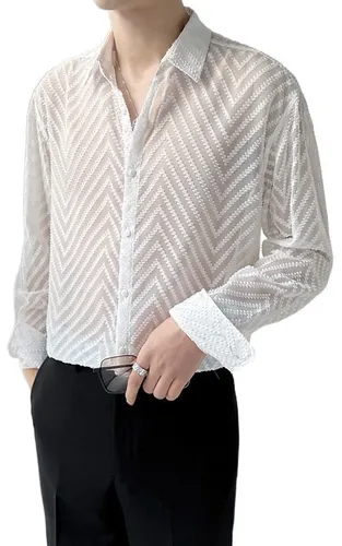 Camisa transparente hombre zara hotsell