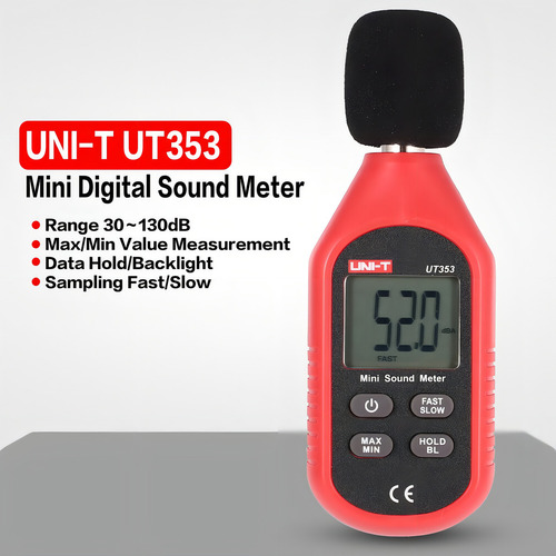 Mini Decibelímetro Sonometro Digital Medidor Ruido Dbs