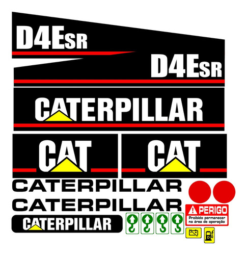 Adesivos Para Trator Caterpillar D4esr