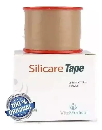 Fita Adesivo Silicone Silicare Tape Rolo 1,5m Hipoalergênico
