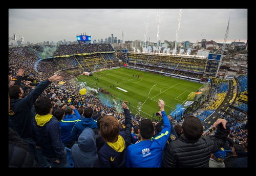 Boca Juniors Bombonera Cancha La 12 Cuadro Enmarcado 45x30cm