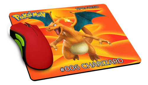 Mouse Pad Pokémon Charizard 20x24 Cm